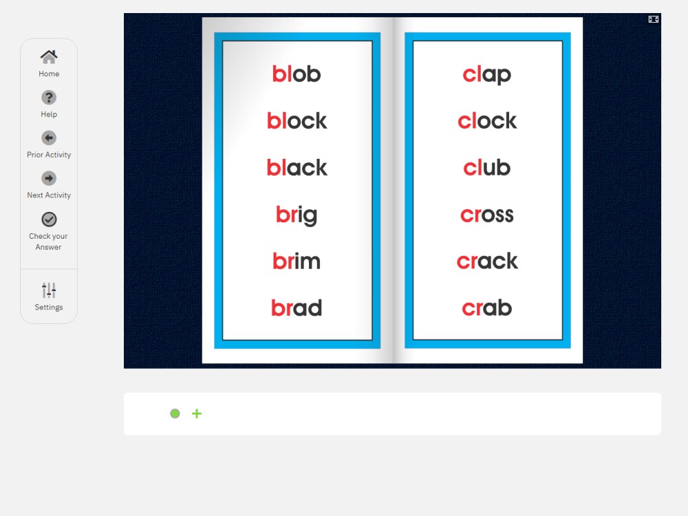 Consonant Blends (br cr dr fr gr pr tr) - Word List and Sentences 